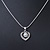 Delicate Crystal, Simulated Pearl 'Heart' Pendant With Silver Tone Snake Chain & Stud Earrings Set - 40cm Length/ 6cm Extension - view 11