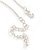 Clear Crystal Open Square Cut Pendant Silver Tone Chain and Stud Earrings Set - 45cm L/ 5cm Ext - Gift Boxed - view 6