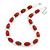 Dark Orange Glass 'Grapes' Beaded Necklace, Flex Bracelet And Drop Earrings Set In Silver Tone - 44cm L/ 5cm Ext - view 10