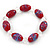 Cranberry Glass 'Grapes' Beaded Necklace, Flex Bracelet And Drop Earrings Set In Silver Tone - 44cm L/ 5cm Ext - view 10