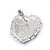 Blue/ Clear Crystal Heart Pendant with Silver Tone Chain and Stud Earrings Set - 44cm L/ 6cm Ext - view 4