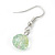 Light Green Shell & Crystal Floating Bead Necklace & Drop Earring Set - 52cm L/ 5cm Ext - view 5