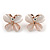 Romantic Nude Glass Butterfly Necklace and Stud Earrings Set In Rose Gold Tone - 46cm L/ 4cm Ext - Gift Boxed - view 5