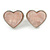 Romantic Crystal Multi Heart Necklace and Stud Earrings Set In Rhodium Plating (Pink) - 40cm L/ 8cm Ext - Gift Boxed - view 9