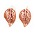 Matt Pastel Multicoloured Enamel Leaf Necklace and Stud Earrings In Light Silver Tone - 45cm L/ 7cm Ext - view 5