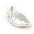Matt Pastel Multicoloured Enamel Leaf Necklace and Stud Earrings In Light Silver Tone - 45cm L/ 7cm Ext - view 8
