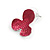 Romantic Multicoloured Matt Enamel Floral Necklace & Stud Earrings In Rhodium Plated Metal - 46cm L/ 6cm Ext - view 6