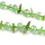 Spring Green Glass/Lime Green Shell Necklace/ Flex Bracelet (Size M) / Drop Earrings Set - 40cm L/5cm Ext - view 12