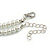 White Graduated Glass Bead Necklace & Drop Earrings Set In Silver Plating - 40cm L/ 5cm Ext - view 8