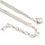 Pastel Mint Blue Enamel Leafy Necklace and Stud Earrings Set in Silver Tone - 42cm L/6cm Ext - view 8